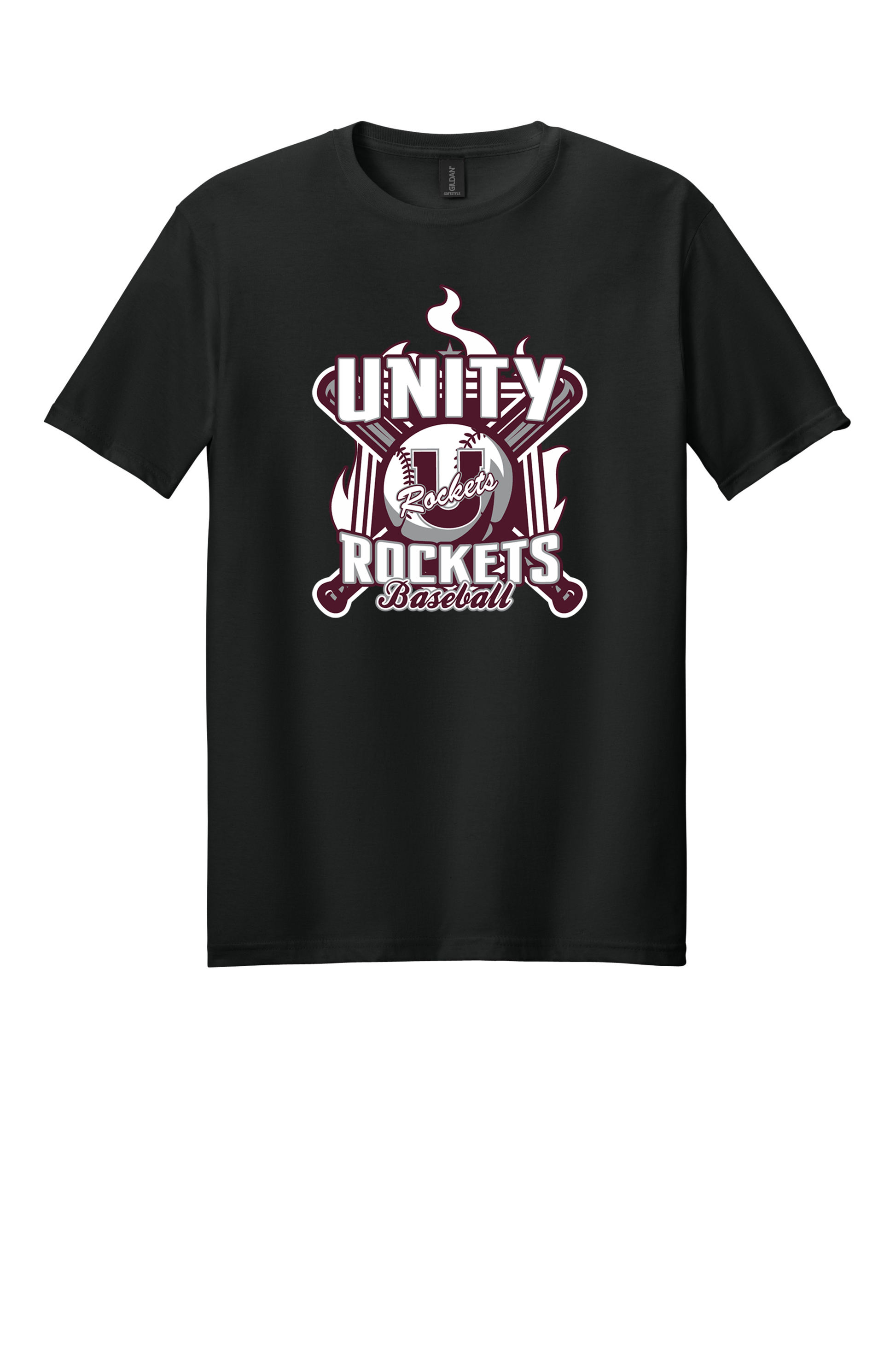 Unity - Baseball - Design 05 - T-shirt - Gildan 64000 - Black