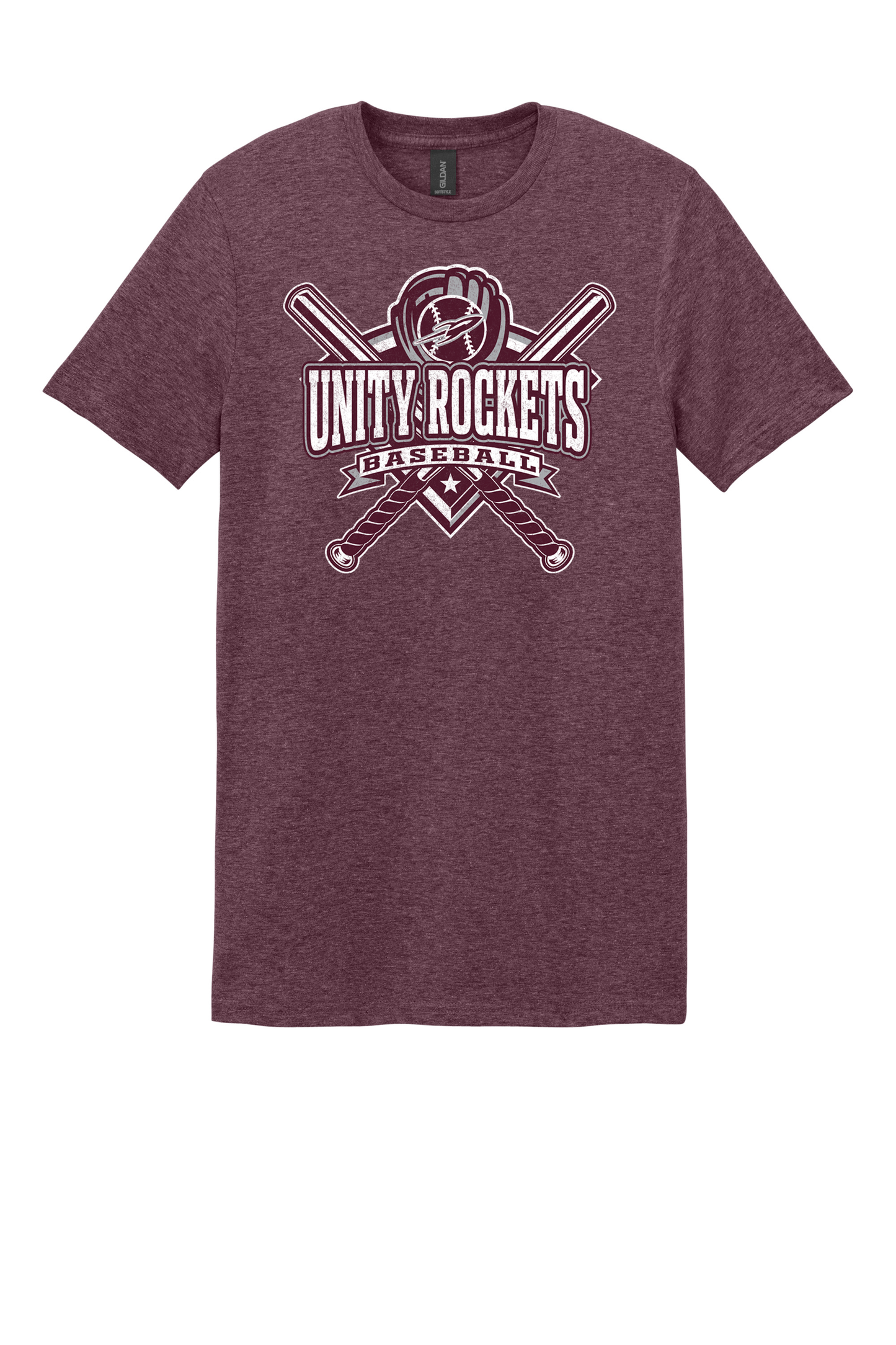 Unity - Baseball - Design 03 -  T-shirt - Gildan 64000 - Maroon