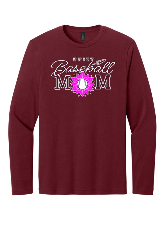 Unity - Baseball - Design 02 -  Long Sleeve T - Gildan 64400 - Garnet