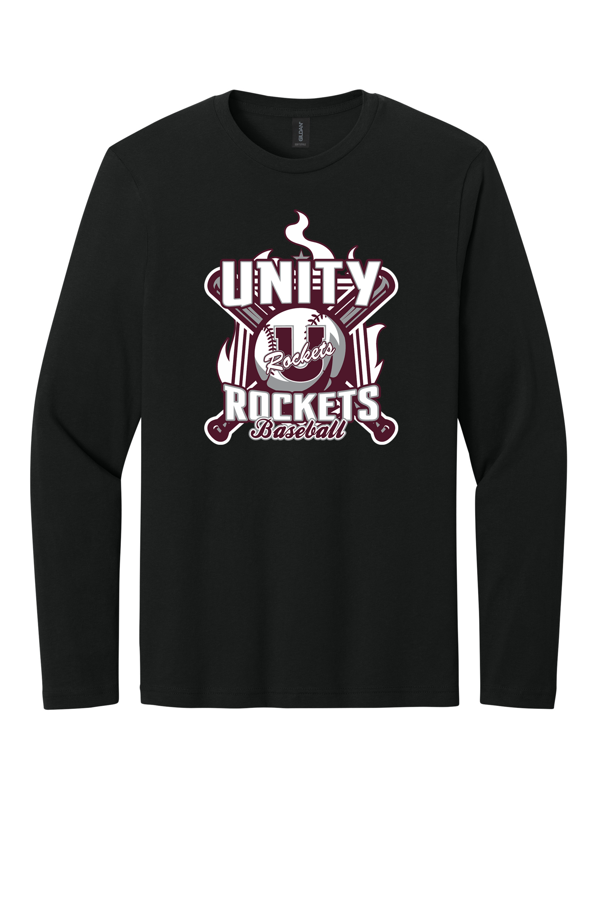 Unity - Baseball - Design 05 - Long Sleeve T - Gildan 64400 - Black