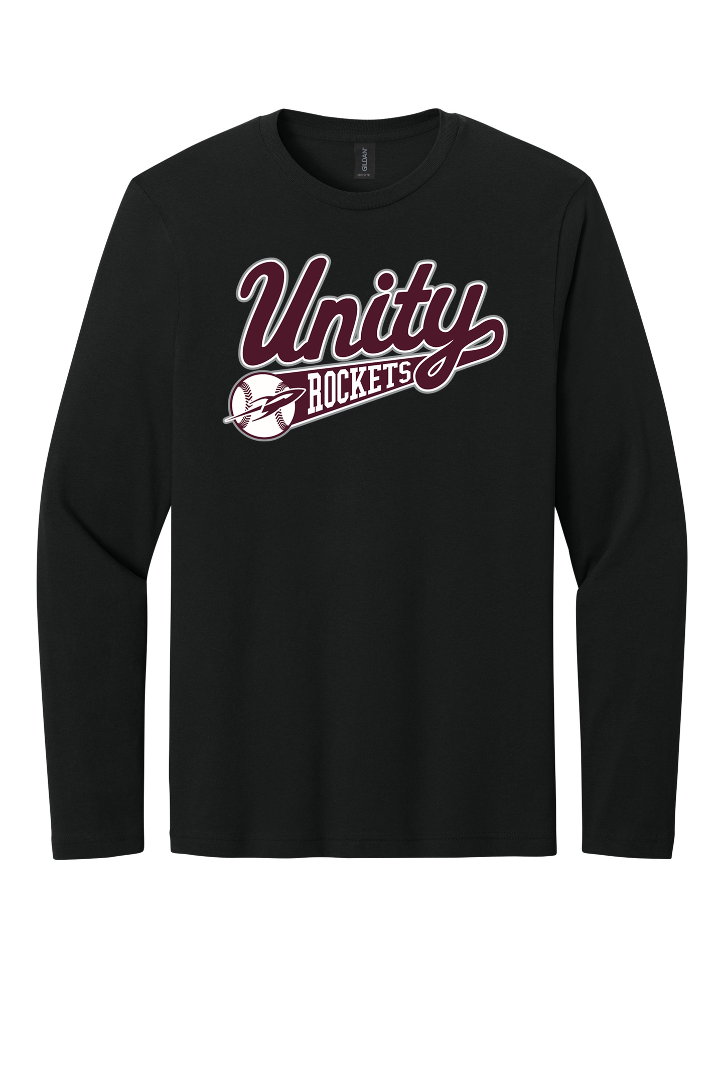 Unity - Baseball - Design 01 -  Long Sleeve T - Gildan 64400 - Black