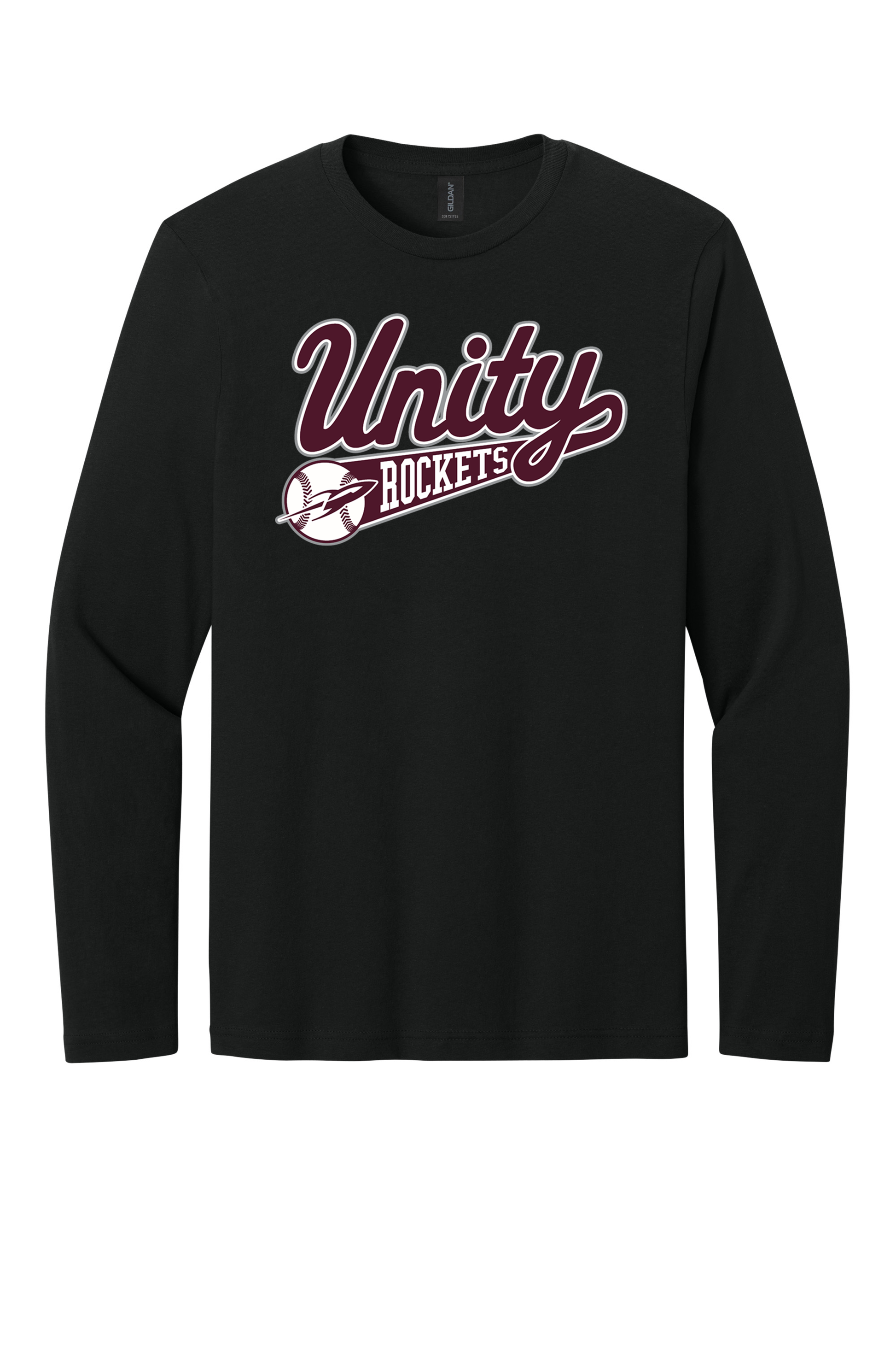 Unity - Baseball - Design 01 -  Long Sleeve T - Gildan 64400 - Black
