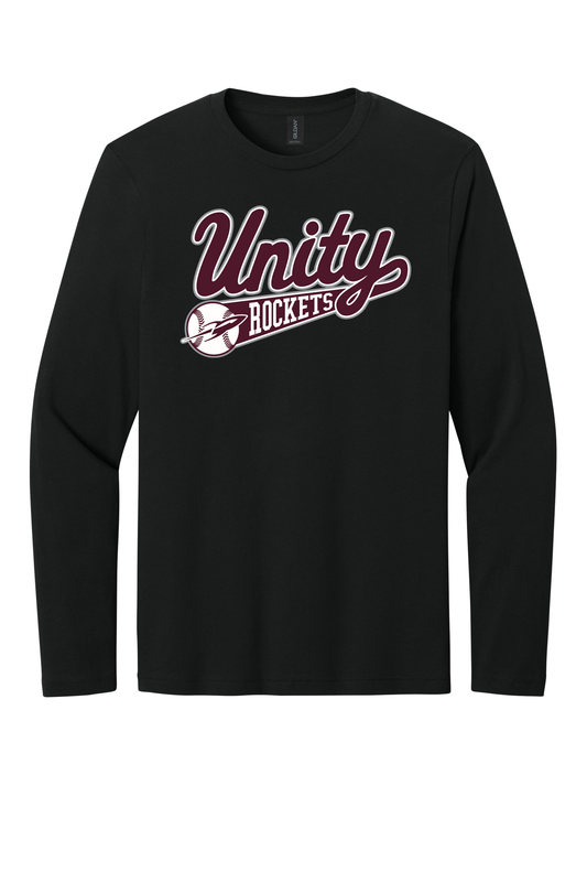 Unity - Baseball - Design 01 -  Long Sleeve T - Gildan 64400 - Black