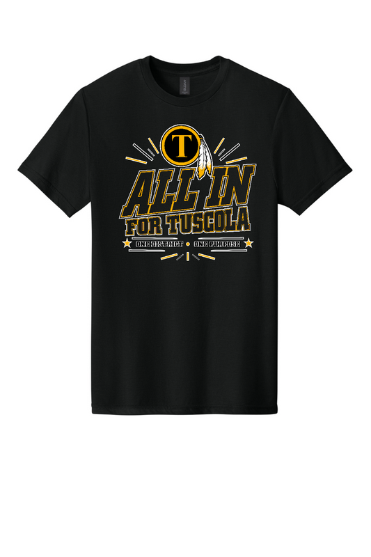 Tuscola CUSD 301 Staff shirt - Pitch Black - front